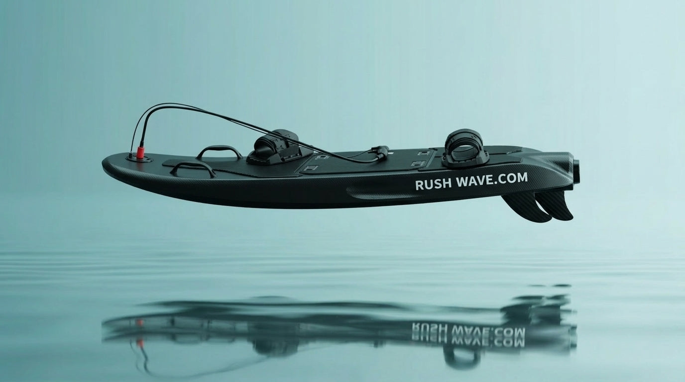 RUSH WAVE | Electric Surfboard | Black Rider G2 14KW | Most